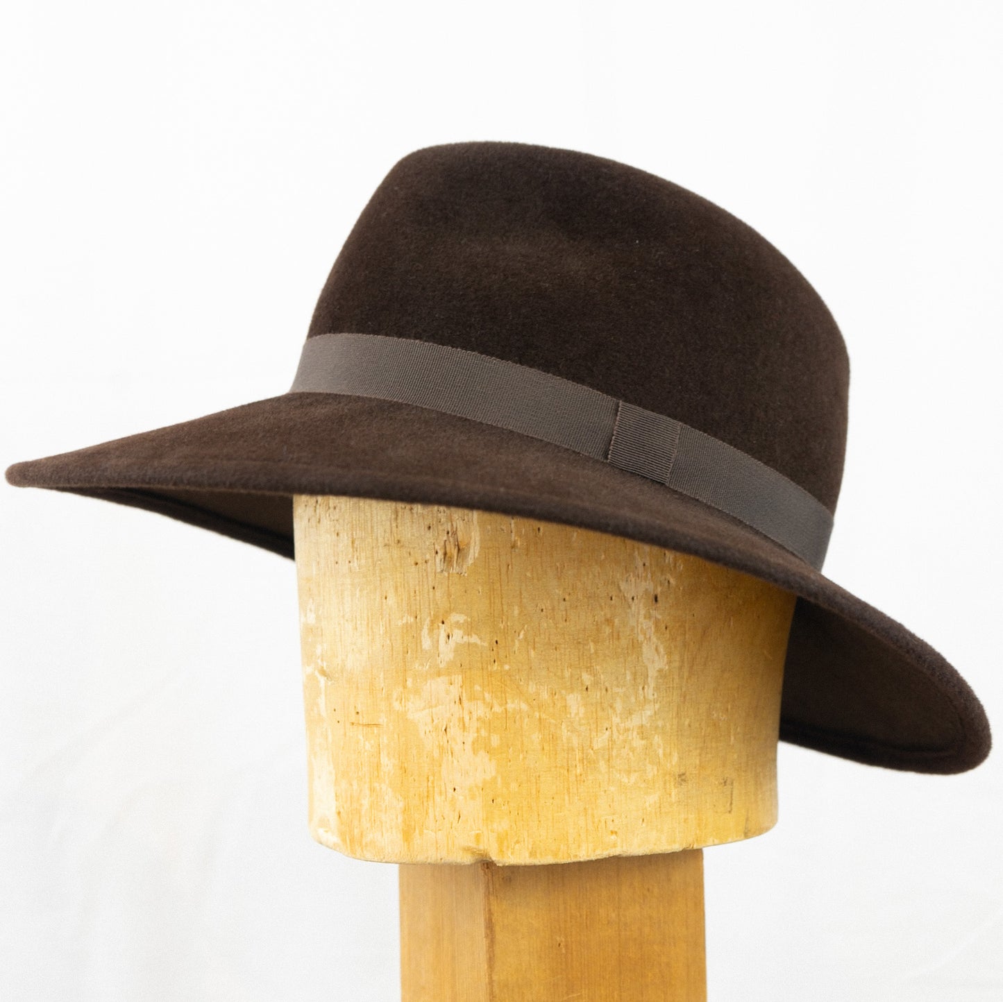 Wide Brim Fedora Chocolate