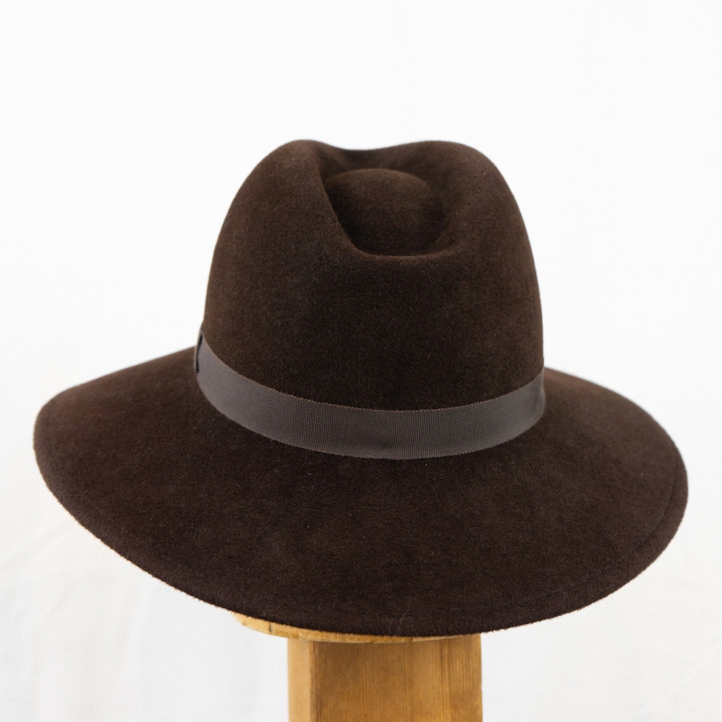 Wide Brim Fedora Chocolate