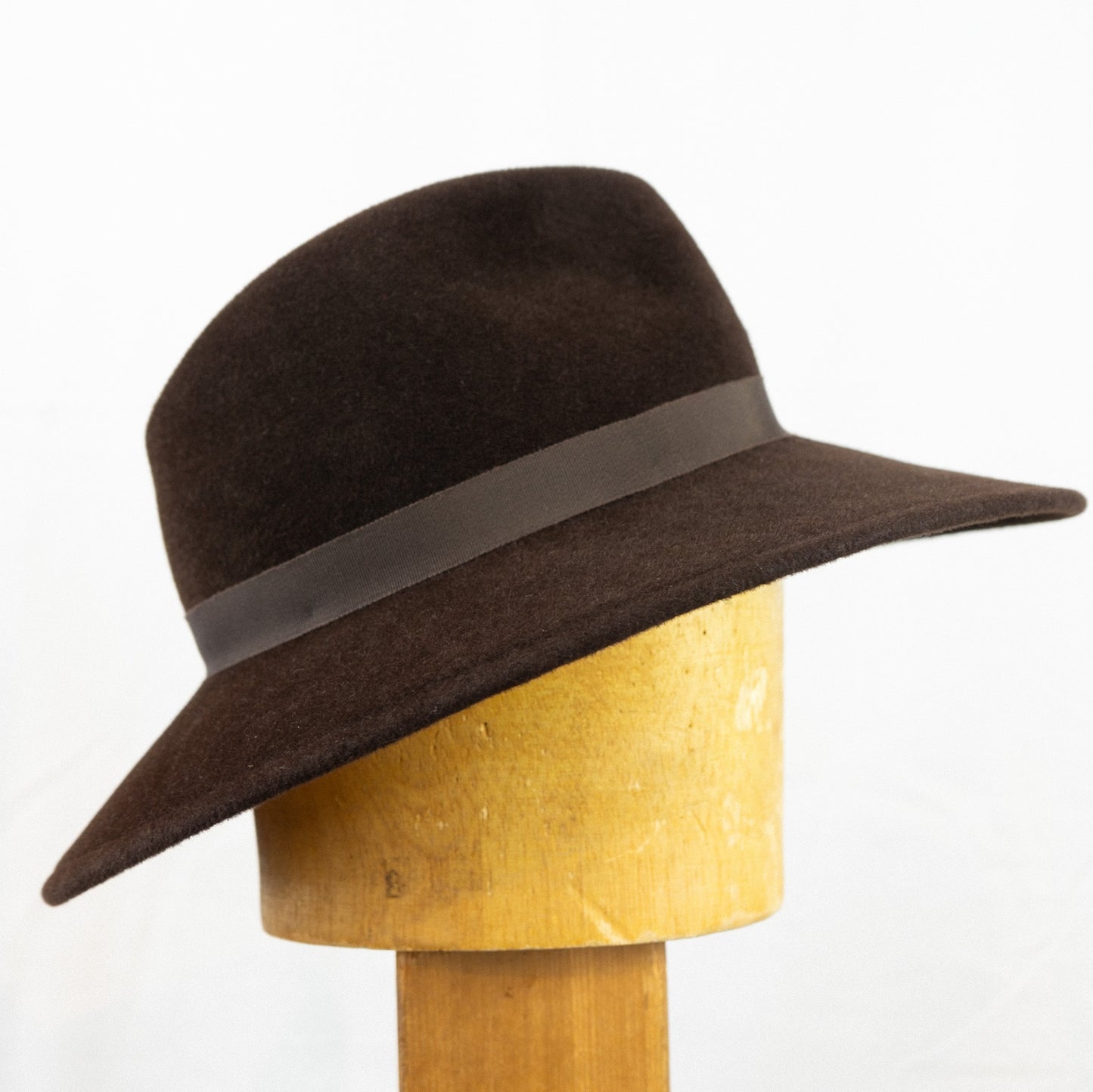 Wide Brim Fedora Chocolate