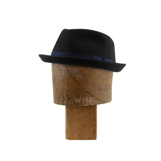 Fedora bowler w/ squat crown