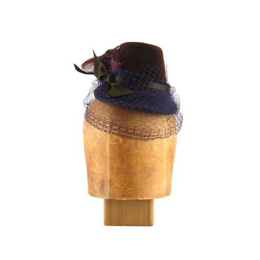 Purple & brown cocktail perch