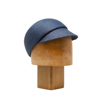 Ballcap in Blue Toyo Straw
