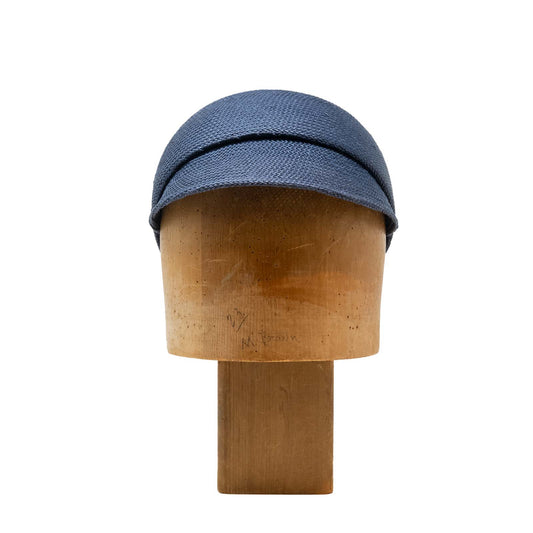 Ballcap in Blue Toyo Straw