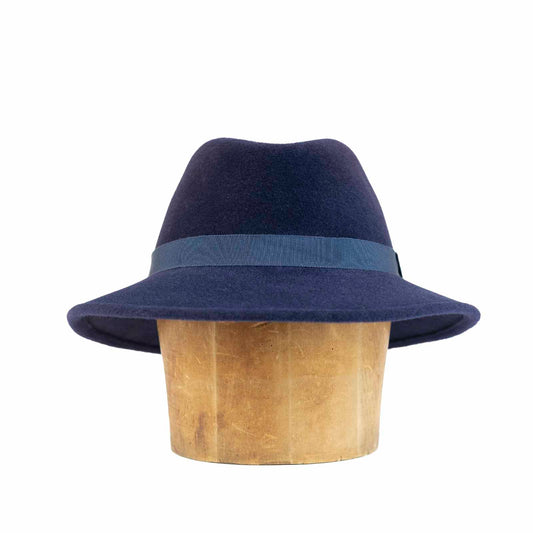 Fedora with 3" brim in velour felt