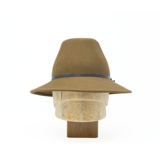 Boney Fedora in Bronze Flat Felt