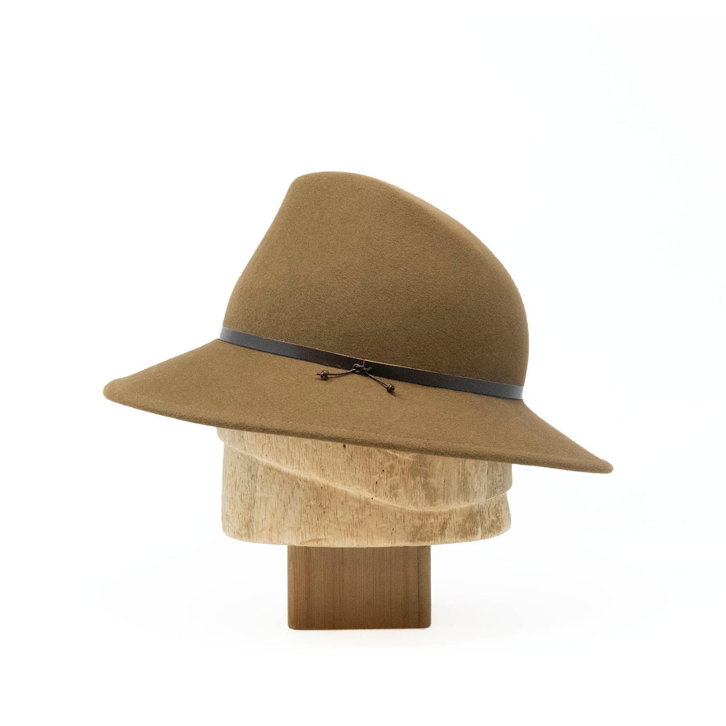 Boney Fedora in Bronze Flat Felt