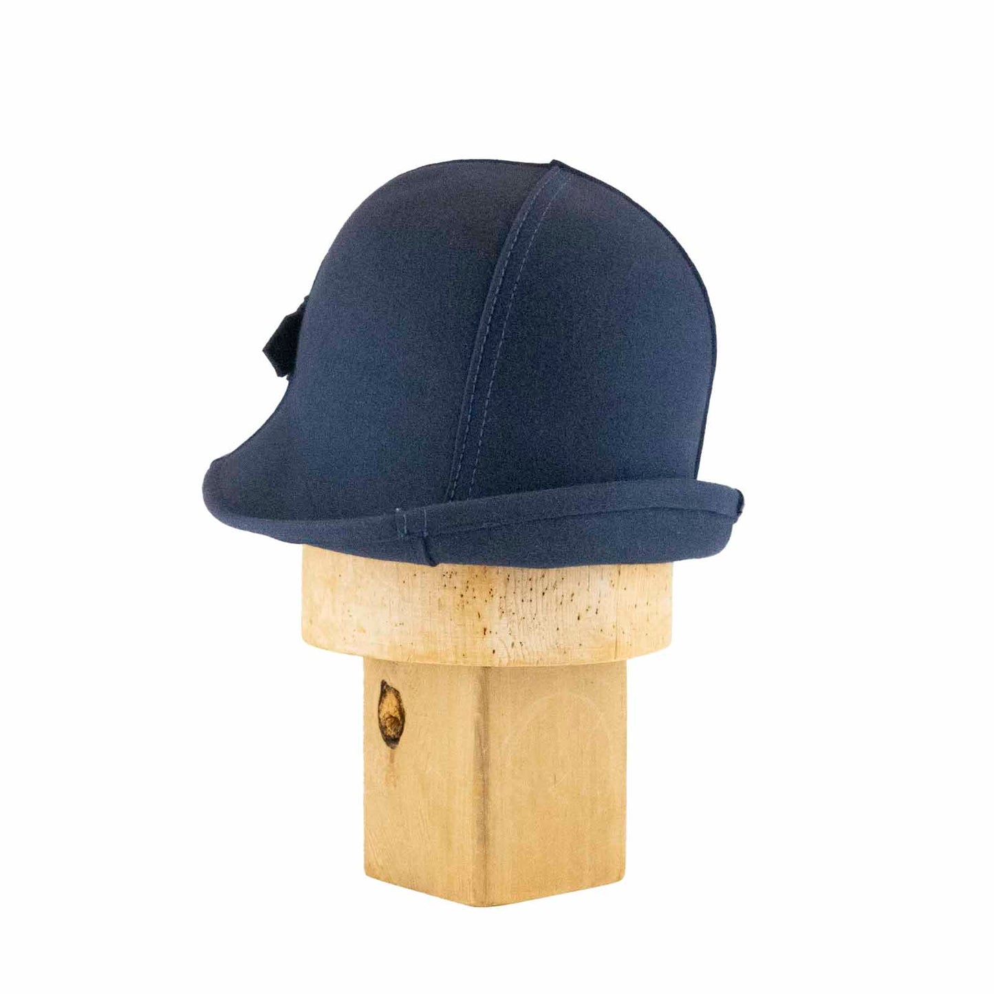 Blue Folding Cloche in Navy Flat Felt