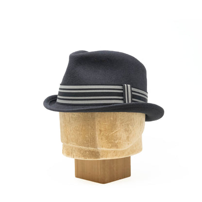 Snub Nose Fedora in Charcoal Flat Felt