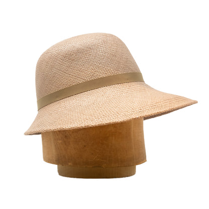 Sun Bonnet in Tan Panama Straw
