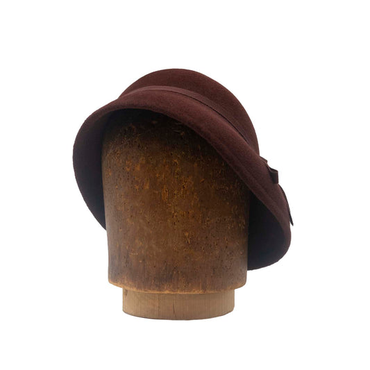Tapered bucket in velour felt