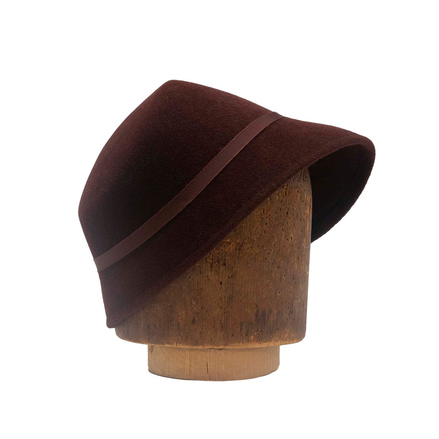 Tapered bucket in velour felt
