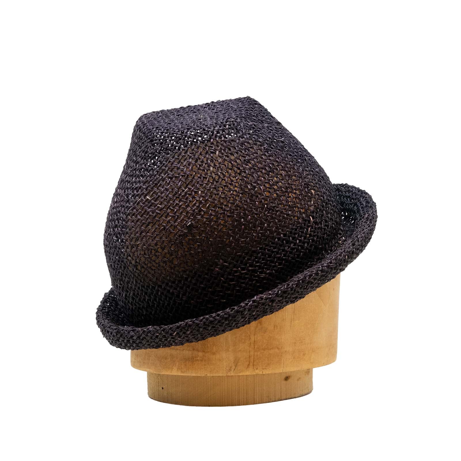 Triangle Top Rolled Brim Scrunch Cloche – Pinkham Millinery